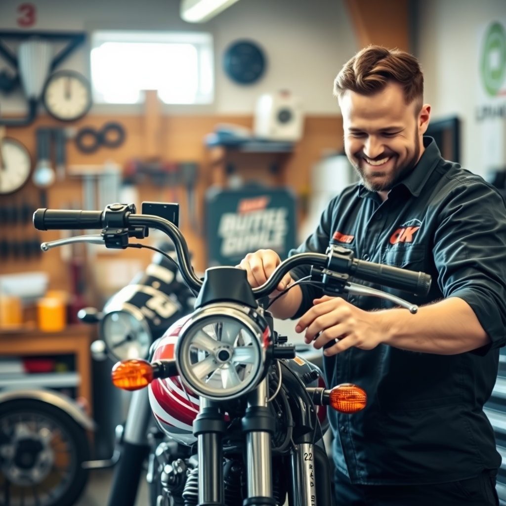 バイクのブレーキ調整